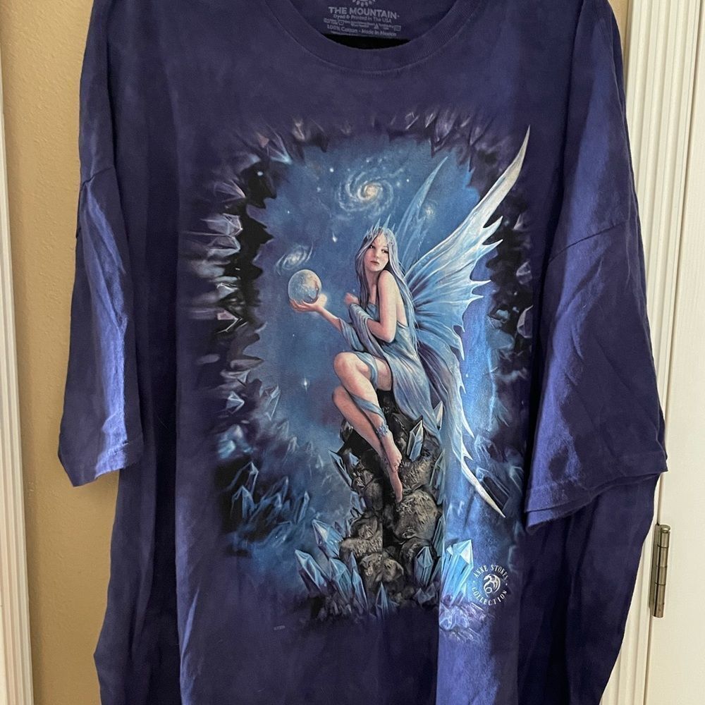 Vintage The Mountain Fairy Anne Stokes Collection Plus Size 5X Tye Dye Shirt